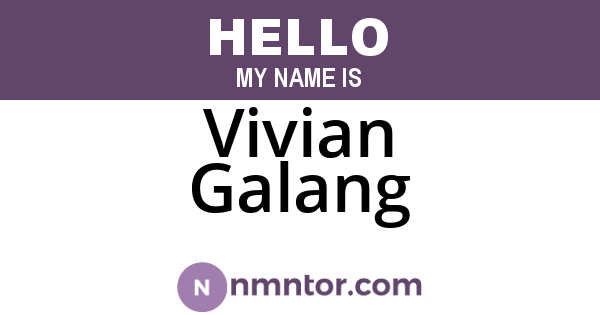 Vivian Galang