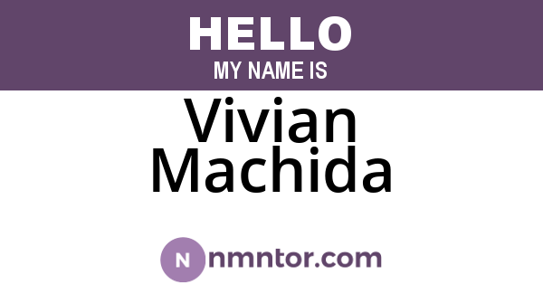 Vivian Machida