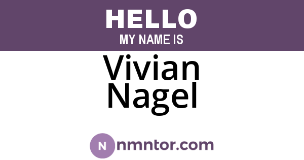 Vivian Nagel