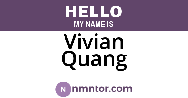 Vivian Quang
