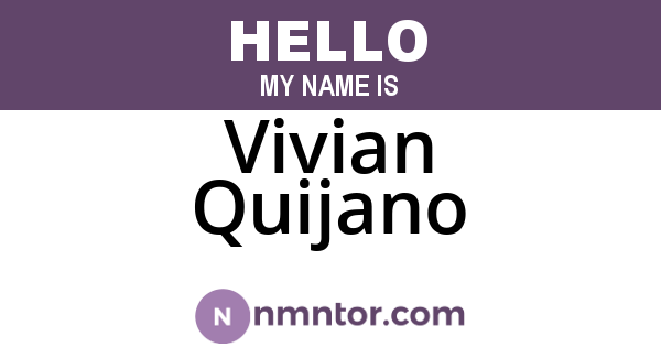 Vivian Quijano