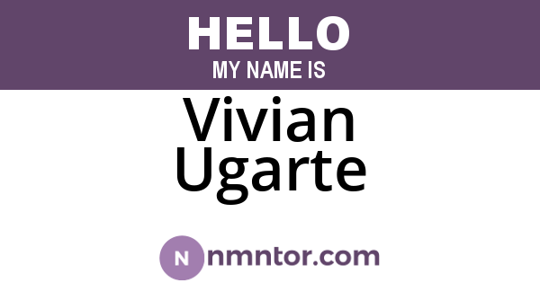 Vivian Ugarte