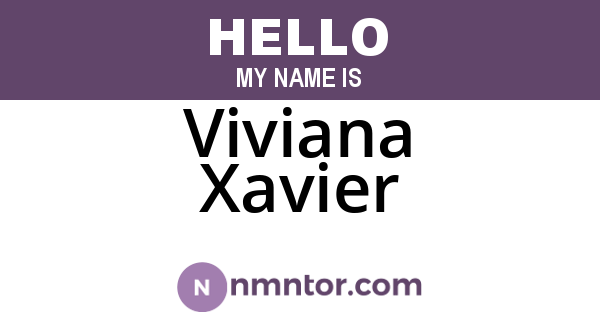 Viviana Xavier