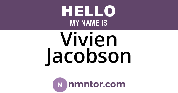 Vivien Jacobson