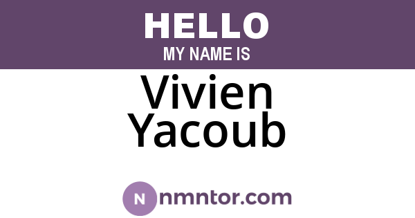 Vivien Yacoub