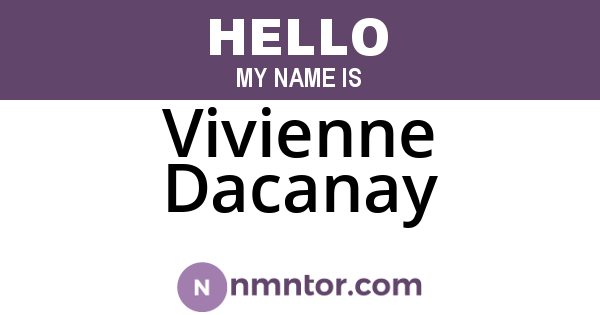 Vivienne Dacanay