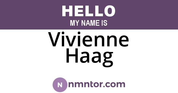 Vivienne Haag