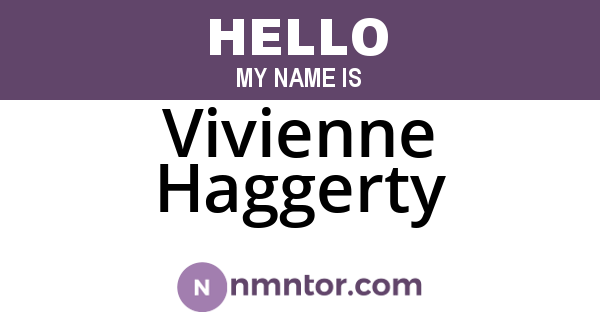 Vivienne Haggerty