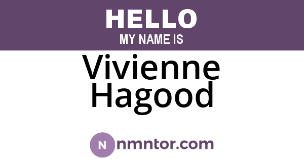 Vivienne Hagood