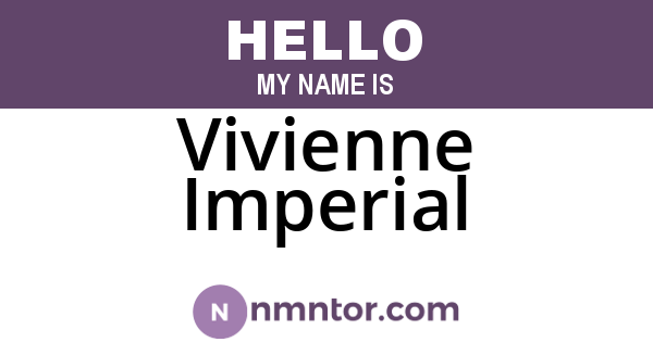 Vivienne Imperial