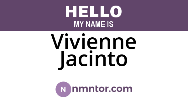 Vivienne Jacinto