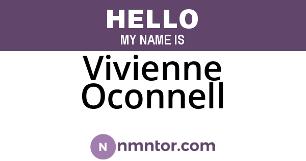Vivienne Oconnell