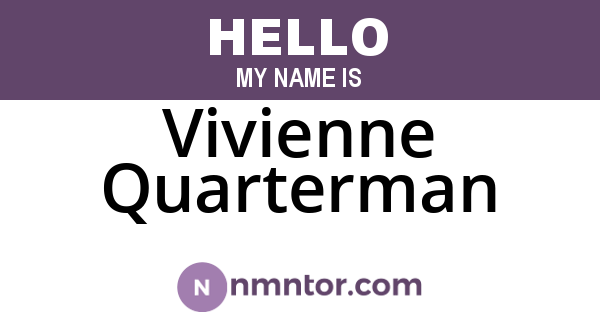 Vivienne Quarterman