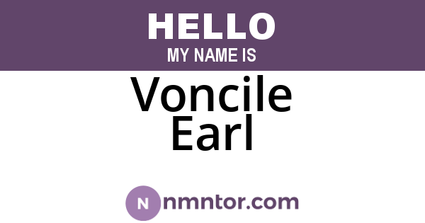 Voncile Earl