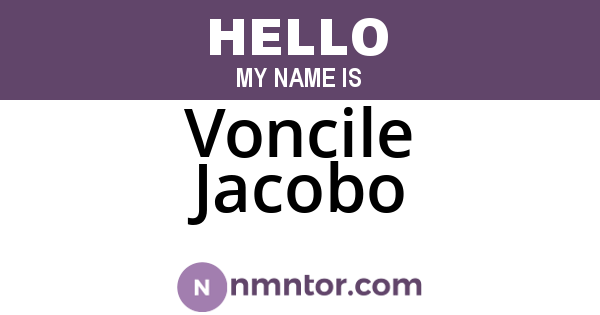 Voncile Jacobo