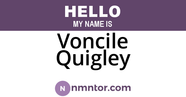 Voncile Quigley