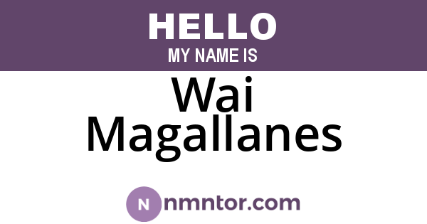 Wai Magallanes