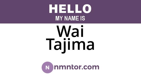 Wai Tajima