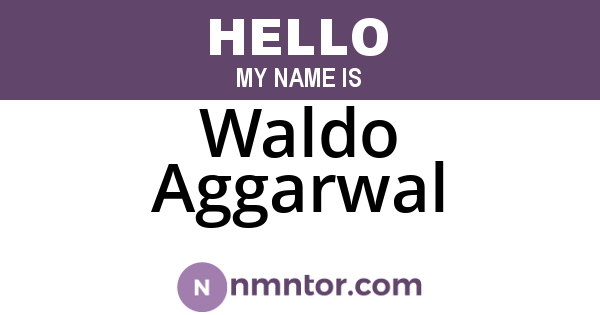 Waldo Aggarwal