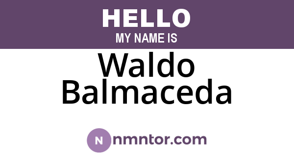 Waldo Balmaceda