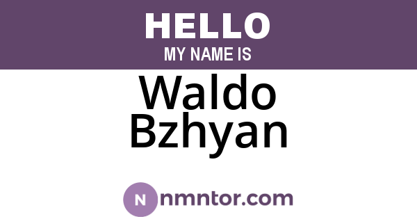 Waldo Bzhyan