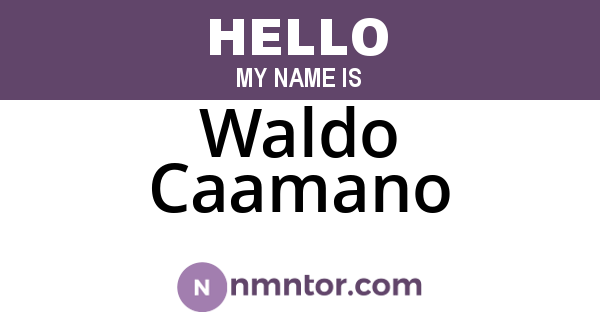 Waldo Caamano