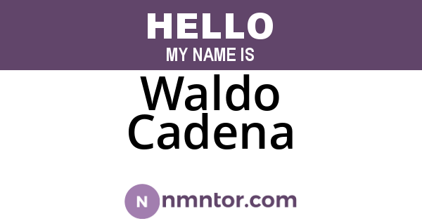 Waldo Cadena
