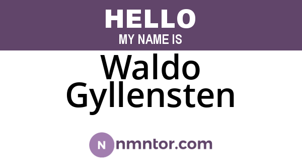 Waldo Gyllensten