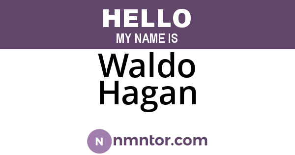 Waldo Hagan