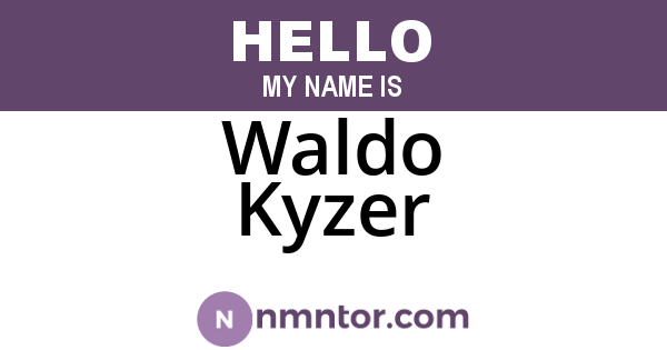 Waldo Kyzer