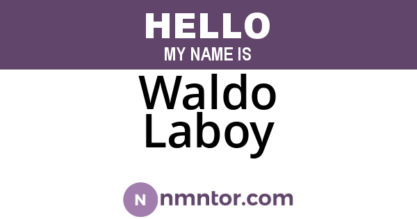 Waldo Laboy