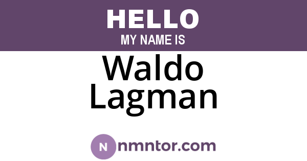 Waldo Lagman