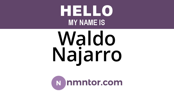 Waldo Najarro