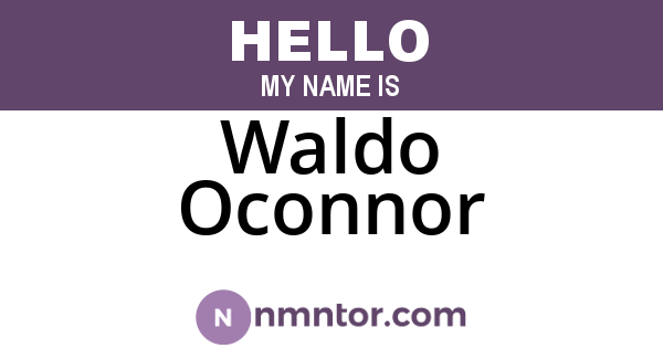 Waldo Oconnor