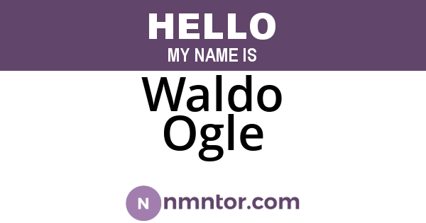Waldo Ogle
