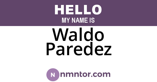 Waldo Paredez