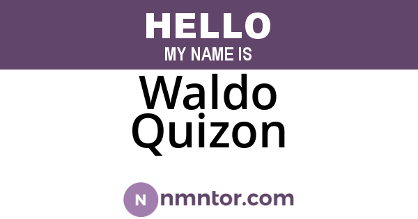 Waldo Quizon