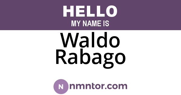 Waldo Rabago