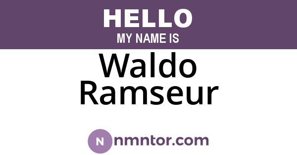 Waldo Ramseur