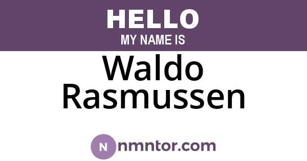 Waldo Rasmussen