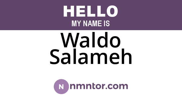 Waldo Salameh