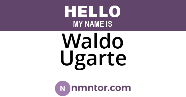 Waldo Ugarte
