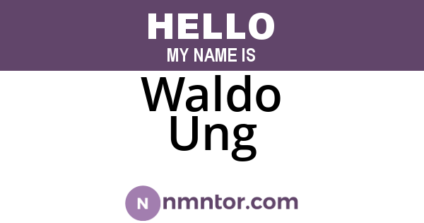 Waldo Ung