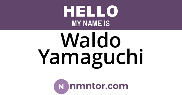 Waldo Yamaguchi