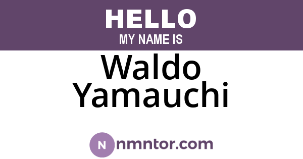 Waldo Yamauchi