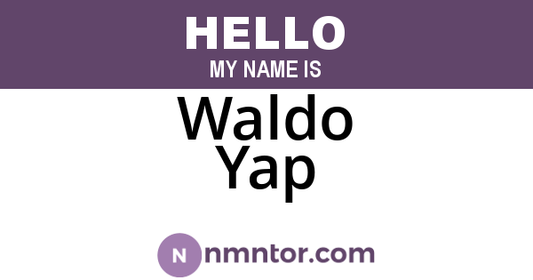 Waldo Yap