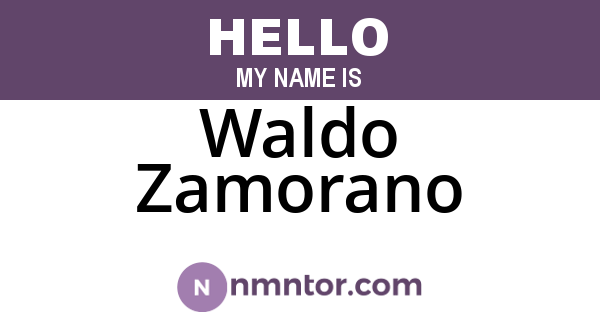Waldo Zamorano