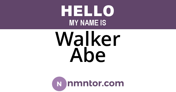 Walker Abe
