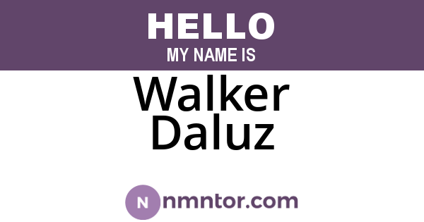 Walker Daluz