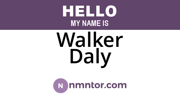 Walker Daly